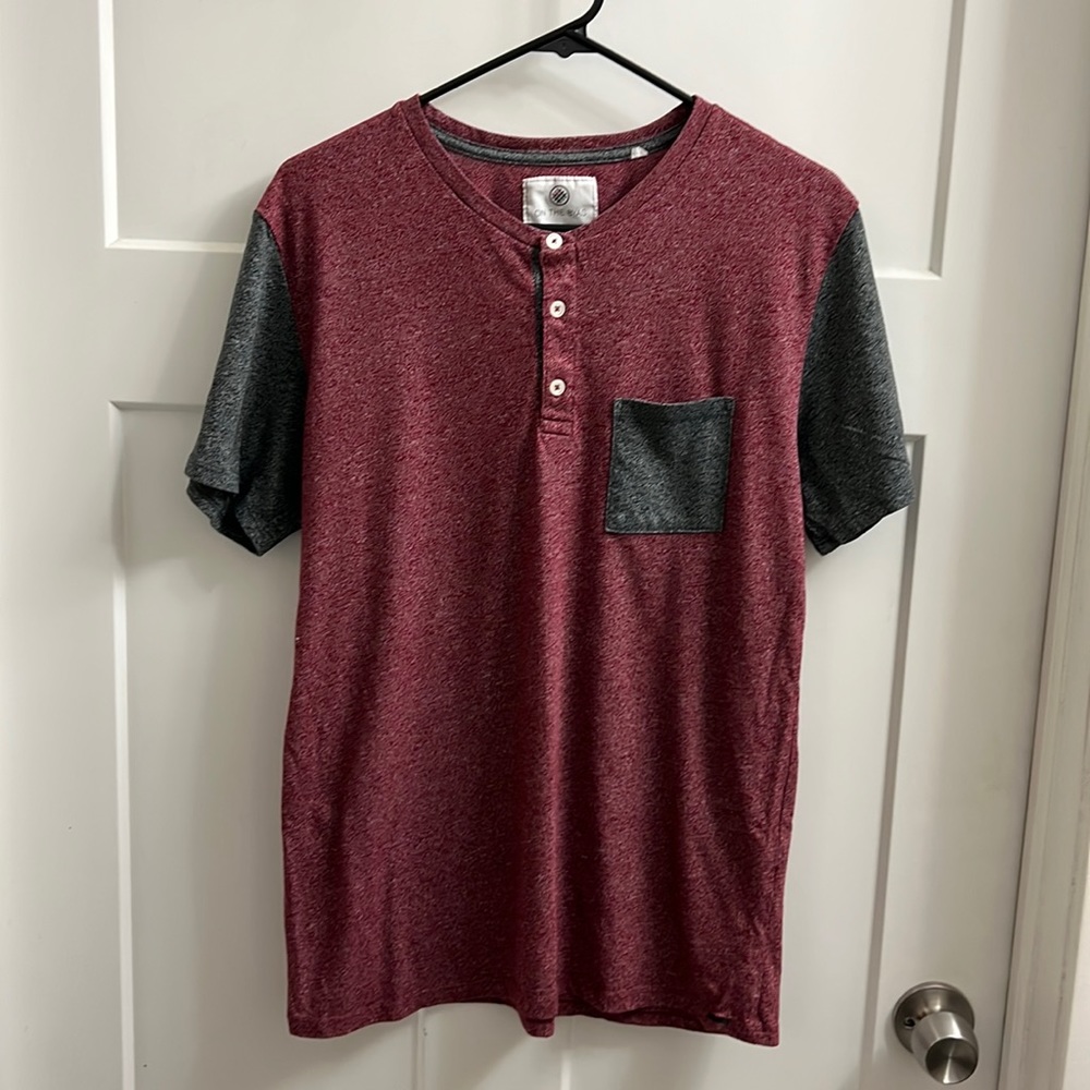 On The Byas 3 Button Henley